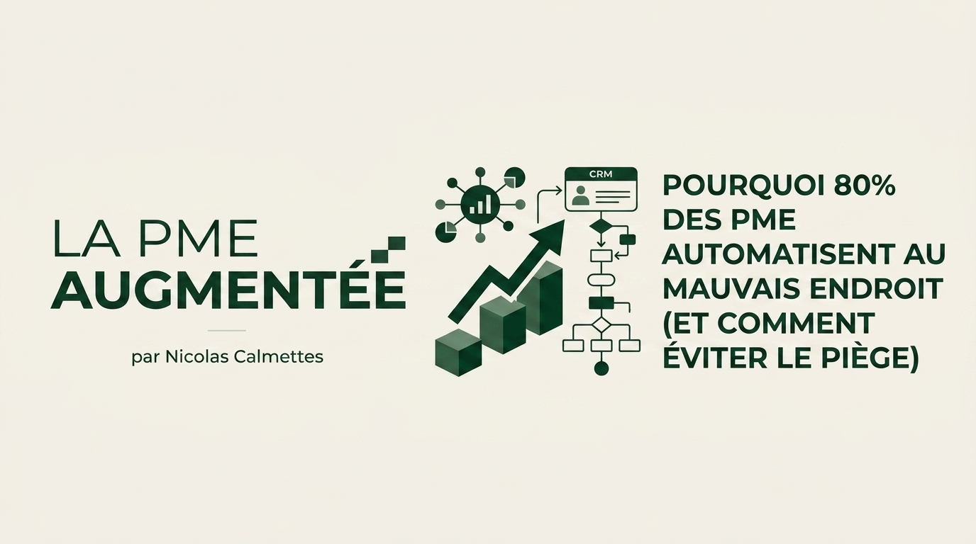 Pourquoi 80 % des PME automatisent au mauvais endroit (et comment éviter le piège)